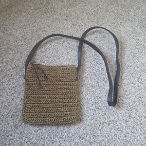 Eddie Bauer Straw Crossbody Bag